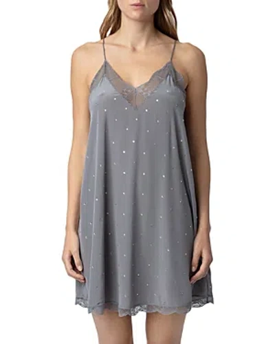 Zadig & Voltaire Ristyz Cdc Strass Dress In Iron