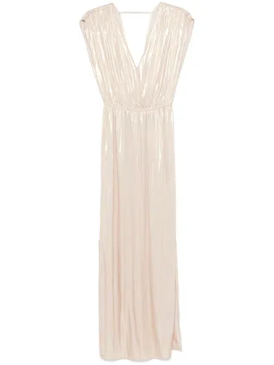 Zadig & Voltaire Ritmic Maxi Dress In Gold