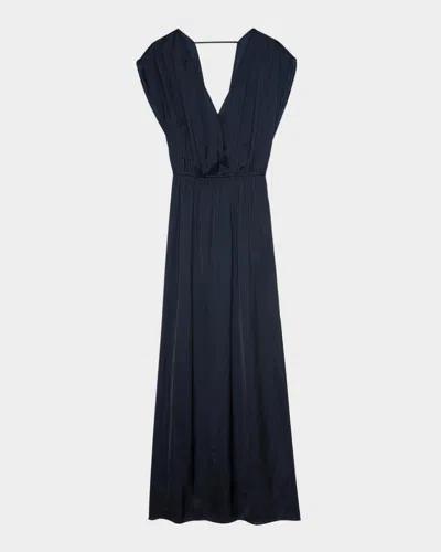 ZADIG & VOLTAIRE RITMIC SATIN MAXI DRESS