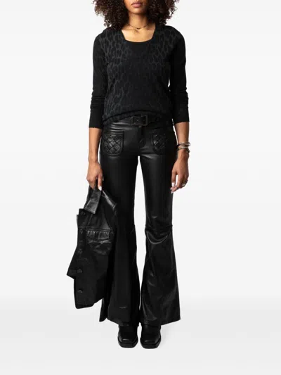 Zadig & Voltaire Ecume Trousers In Noir