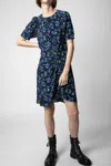 Zadig & Voltaire Rixe Short Dress In Black