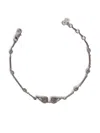 Zadig & Voltaire Rock Wings Diamante Chain Bracelet In Silber