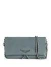 Zadig & Voltaire Rock Clutch Bag In Blue