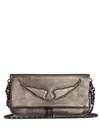 Zadig & Voltaire Rock Clutch Bag In Gun