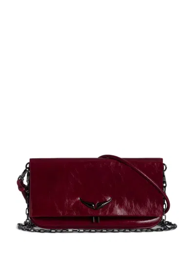 Zadig & Voltaire Rock Clutch Bag In Red