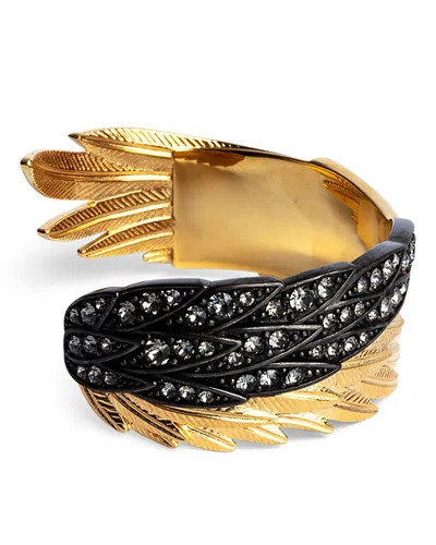 Zadig & Voltaire Rock Feather Bracelet In Old_gold