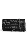 Zadig & Voltaire Rock Graffiti Crossbody In Black