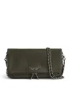 Zadig & Voltaire Rock Leather Shoulder Bag In Record