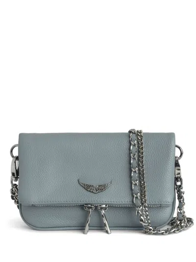 Zadig & Voltaire Rock Nano Clutch Bag In 蓝色
