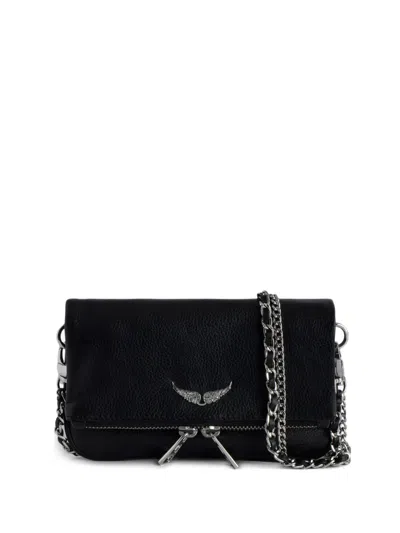 Zadig & Voltaire Rock Nano Clutch Bag In Black