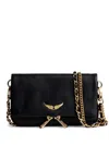 Zadig & Voltaire Rock Nano Clutch Bag In Schwarz