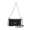 Zadig & Voltaire Rock Nano Hobo Bag - Black - Leather In White