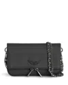 Zadig & Voltaire Womens Road Rock Nano Suede Clutch Bag
