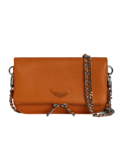 Zadig & Voltaire Rock Nano Shoulder Bag In Brown