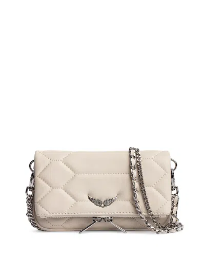Zadig & Voltaire Rock Nano Xl Mat Scale Bag In Flash