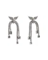 ZADIG & VOLTAIRE ROCK NODE DIAMANTE DROP EARRINGS
