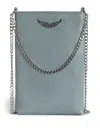 Zadig & Voltaire Rock Phone Bag In Blue