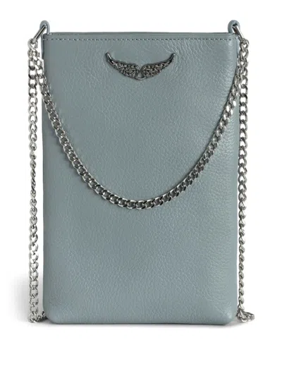 Zadig & Voltaire Rock Phone Bag In Blue