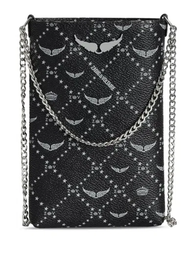 Zadig & Voltaire Rock Phone Pouch In Black