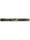 Zadig & Voltaire Rock Reversible Belt In Blue