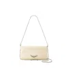 ZADIG & VOLTAIRE ROCK SWING YOUR WINGS CROSSBODY - LEATHER - BEIGE