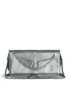 Zadig & Voltaire Rock Clutch In Silver