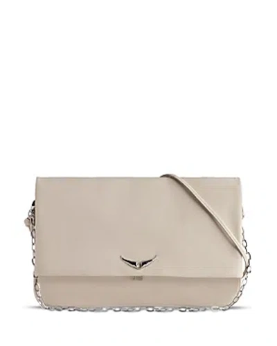 Zadig & Voltaire Rock Xl Clutch In Flash