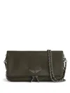 Zadig & Voltaire Rocky Shoulder Bag In Green
