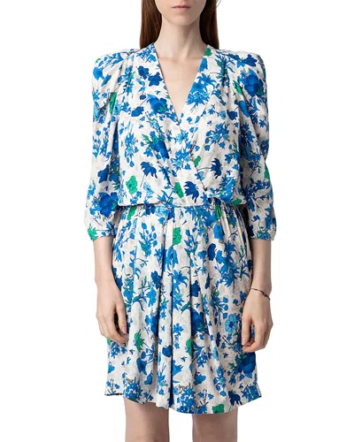 ZADIG & VOLTAIRE RUZ FLORAL MINI DRESS