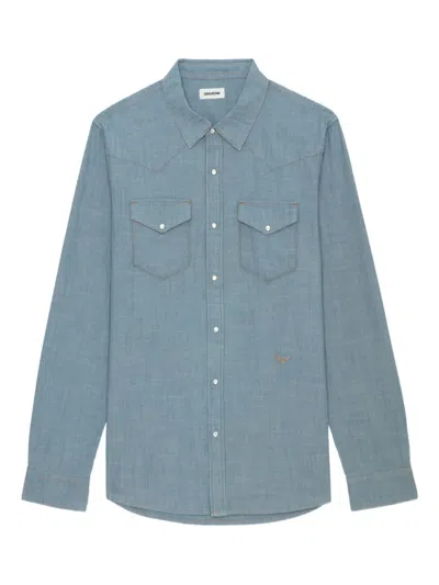 Zadig & Voltaire Saby Shirt In Blue
