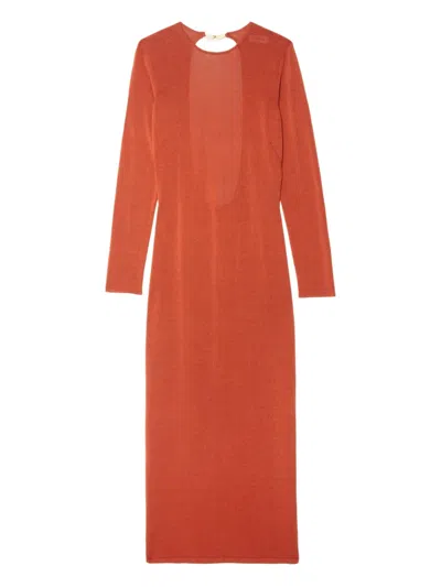 Zadig & Voltaire Sarra Maxi Dress In Orange