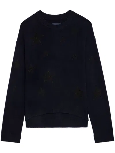 Zadig & Voltaire Sequin-embellished Jumper In Blau