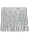 Zadig & Voltaire Sequin-embellished Midi Skirt In Silver