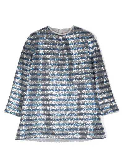 ZADIG & VOLTAIRE SEQUIN-EMBELLISHED STRIPED DRESS