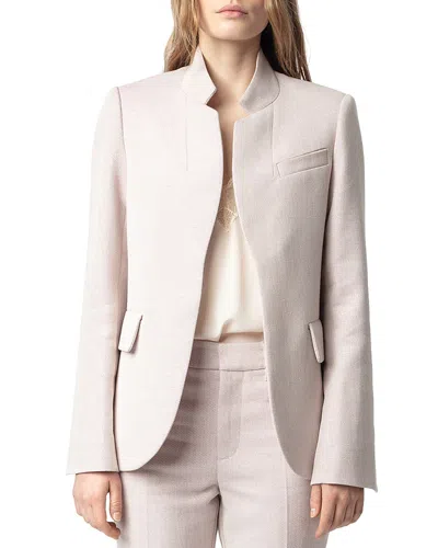 Zadig & Voltaire Shimmer Blazer In Lilas