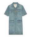Zadig & Voltaire Short Sleeve Denim Dress