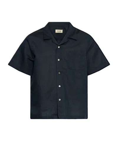 Zadig & Voltaire Short-sleeved Shirt In Black