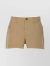 Zadig & Voltaire Shorts With Embroidered Back Pockets And Belt Loops