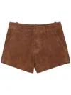 Zadig & Voltaire Siddy Shorts In Brown