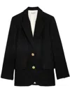 Zadig & Voltaire Single-breasted Tweed Blazer In Black