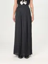 Zadig & Voltaire High Waist Wide Leg Skirt With Button Detail In Schwarz