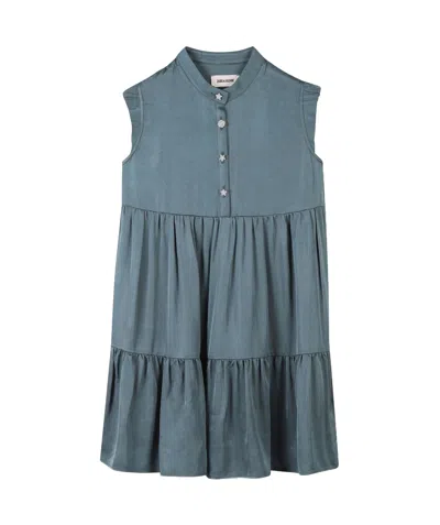 Zadig & Voltaire Kids' Sleeveless Dress In Gray