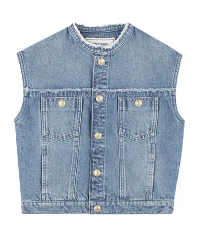 Zadig & Voltaire Sleeveless Vest In Blue