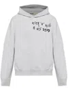 Zadig & Voltaire Sanchi Rock 'n' Roll Embroidered Hoodie In Grey
