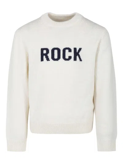 Zadig & Voltaire Kids' Slogan-intarsia Jumper In White
