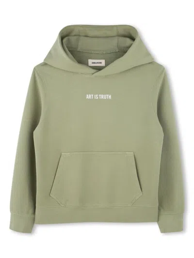 ZADIG & VOLTAIRE SLOGAN-PRINT HOODIE