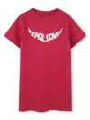Zadig & Voltaire Slogan-print T-shirt Dress In Red