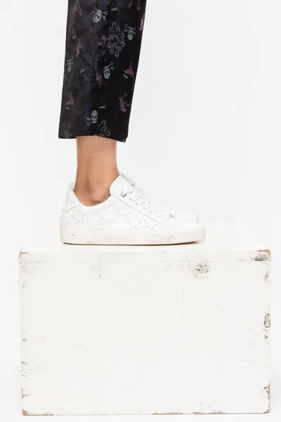 Zadig & Voltaire Stars Sneakers In Blanc In White
