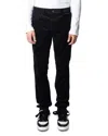 Zadig & Voltaire Steeve Cotton Stretch Velvet Corduroy Slim Fit Pants In Black