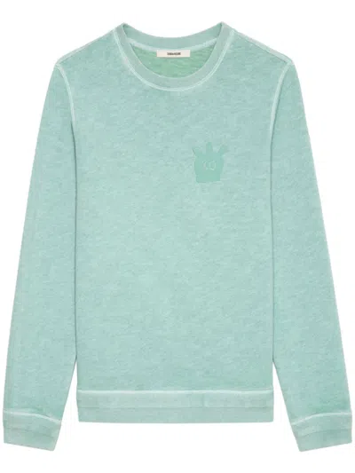Zadig & Voltaire Stony Skull Sweatshirt In Blue